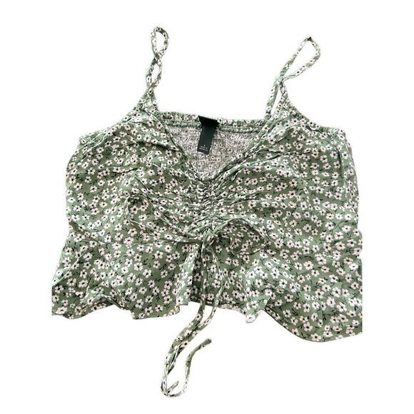 Wild Fable flowers crop tank top size S - Picture 1 of 10